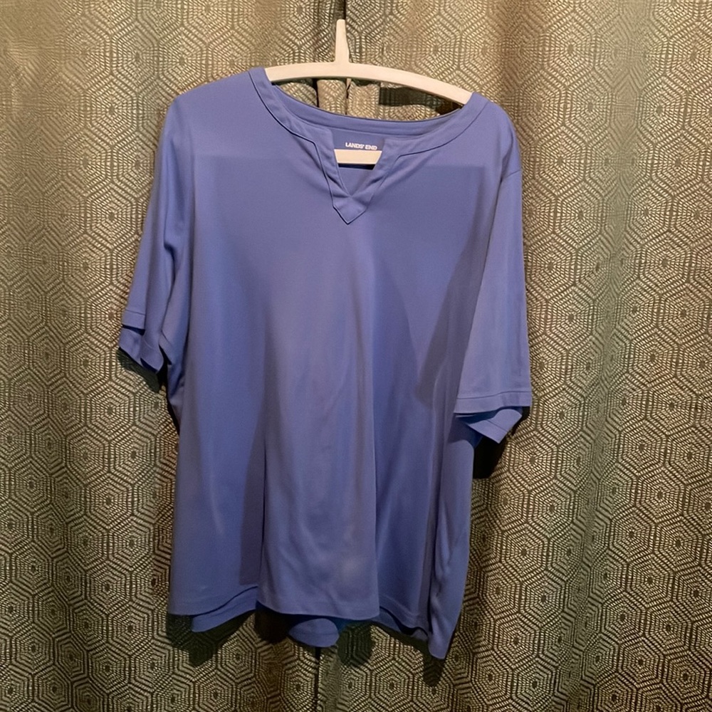 Lands’ End blue s/s size 2X top EUC